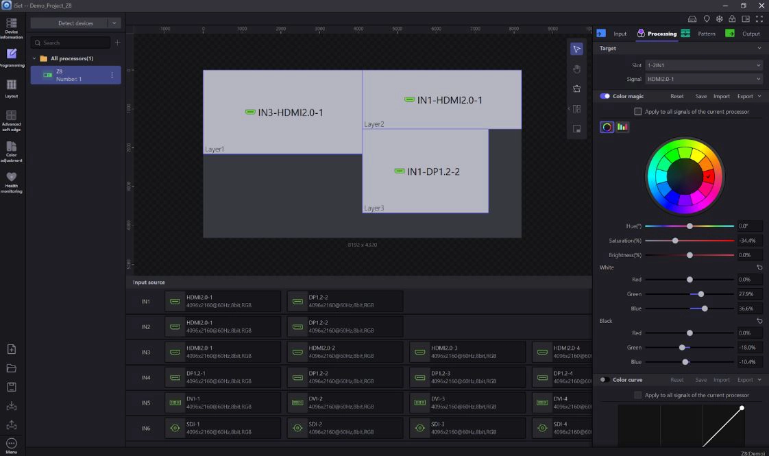 Software per ledwall Wave&Co: caratteristiche e funzioni